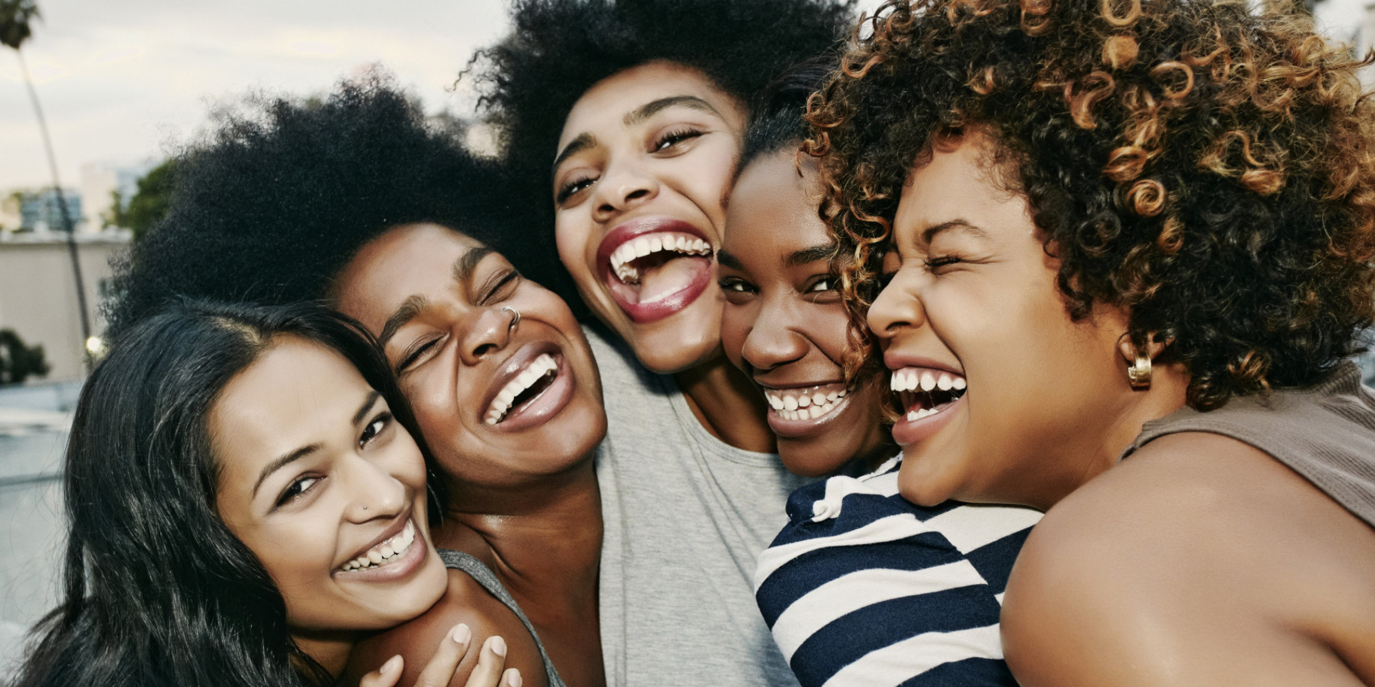 Image result for black woman with friends being happy
