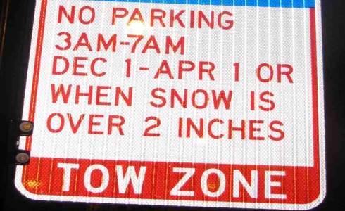 Winter Parking Ban