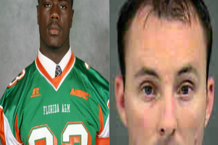 This combination of undated file photos provided by Florida A&M University and the Charlotte-Mecklenburg Police shows Jonathan Ferrell, left, and police officer Randall Kerrick. A toxicology report released Friday, Nov. 1, 2013 shows the blood-alcohol level for Ferrell, an unarmed man fatally shot by a Kerrick, a Charlotte police officer was below the legal limit.(AP Photo/Florida A&M University, Charlotte-Mecklenburg Police) | ASSOCIATED PRESS