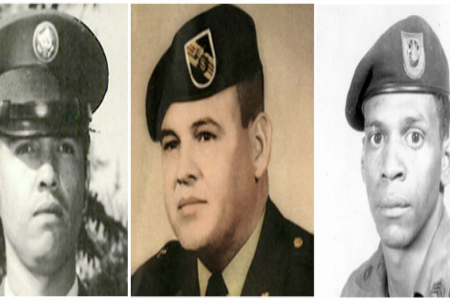 These photos released by the U.S. Army show, from left, Spec. 4 Santiago J. Erevia, Sgt. 1st Class Jose Rodela and Staff Sgt. Melvin Morris. Seeking to correct potential acts of bias spanning three wars, President Barack Obama will award the Medal of Honor on March 18, 2014, to 24 Army veterans, including Erevia, Rodela and Morris, who are still alive and fought in the Vietnam War, following a congressionally mandated review to ensure that eligible recipients were not bypassed due to prejudice. | ap