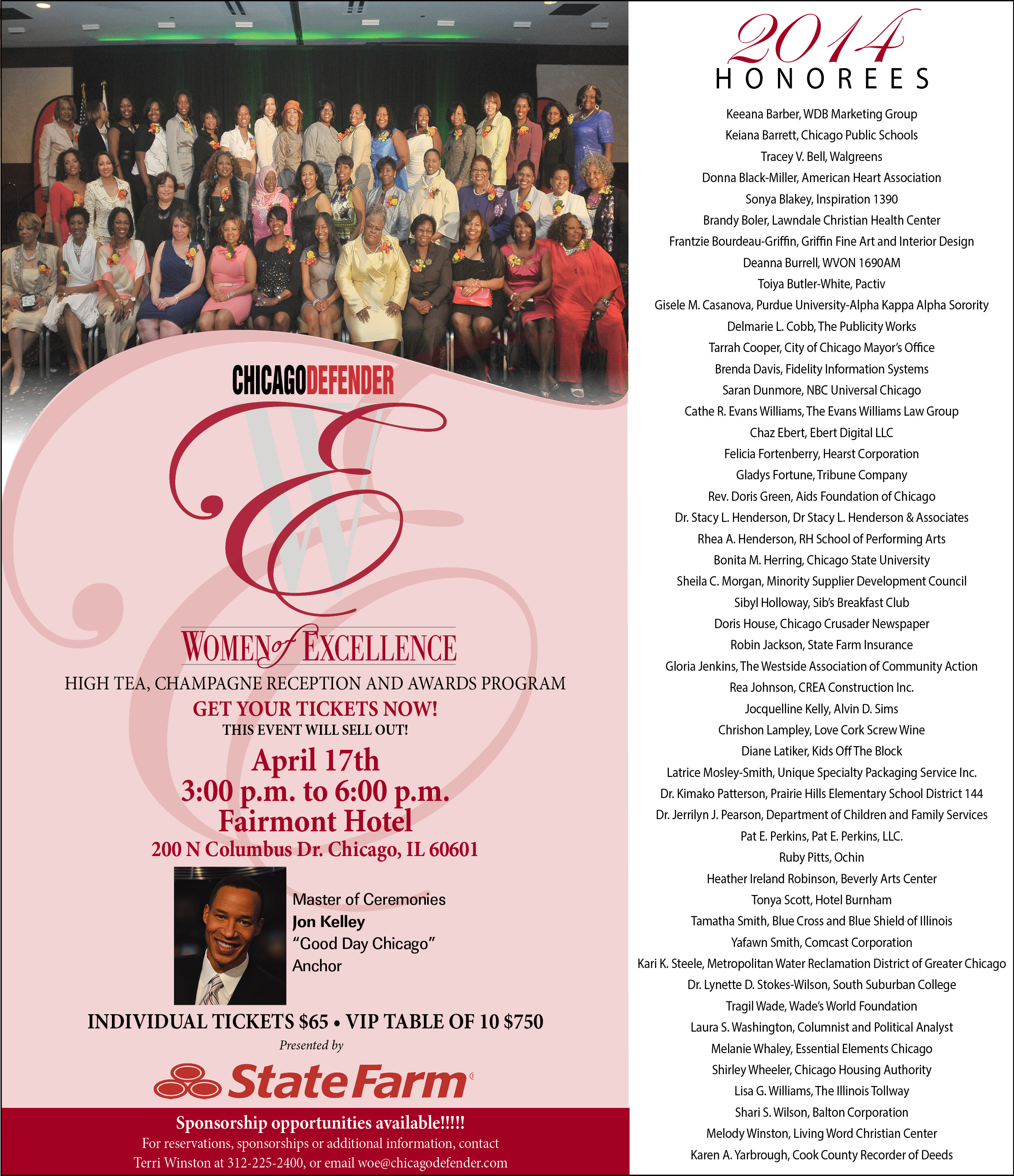 Chicago Defender Women of Excellence 2014 honorees | Chicago Defender