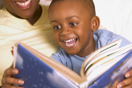 black.child.reading