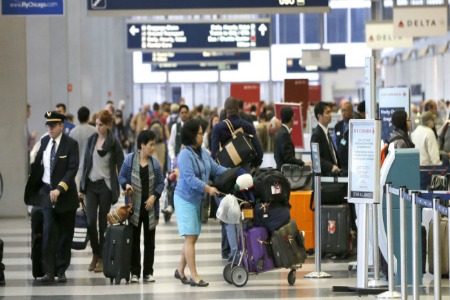 flights delayed-chicago