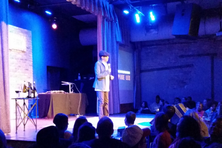 Spike Lee appeared at the City Winery in Chicago on Saturday, April 18th. Photo: Zondra Hughes 