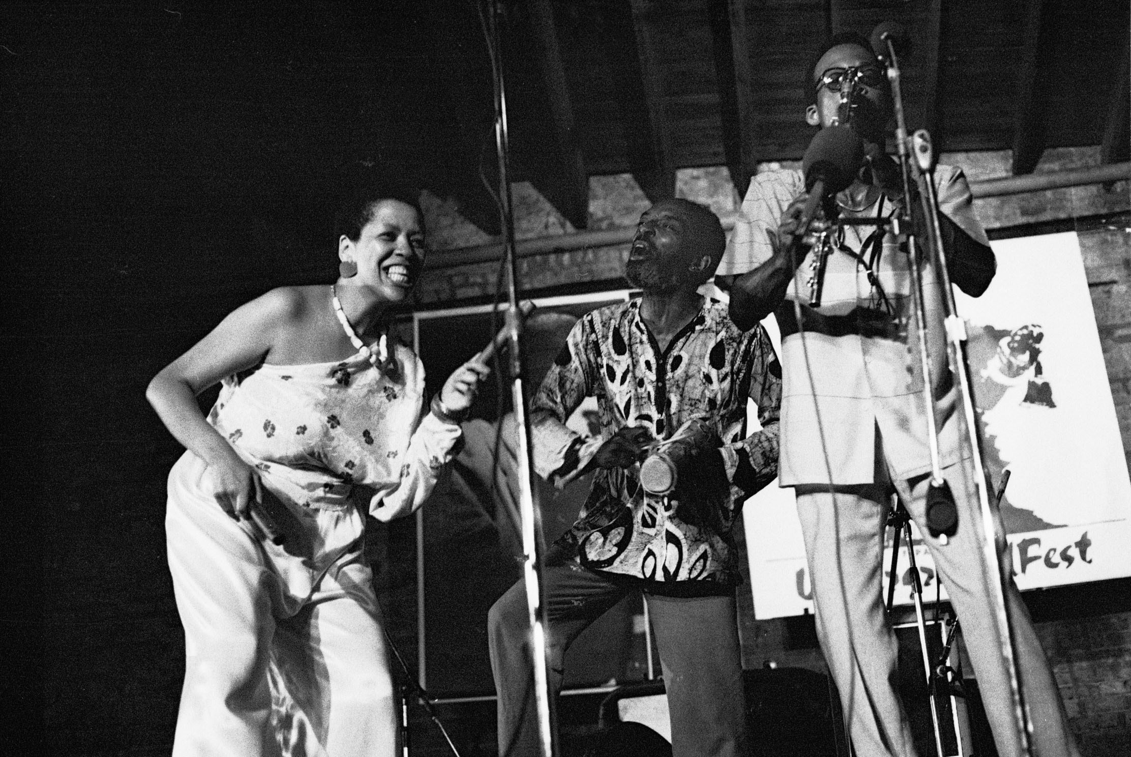Transource at Underground Fest . . Rita Wardford, Kalaparusha Maurice MacIntyre, Mwata Bowen ~ phot: Lauren Dutsch