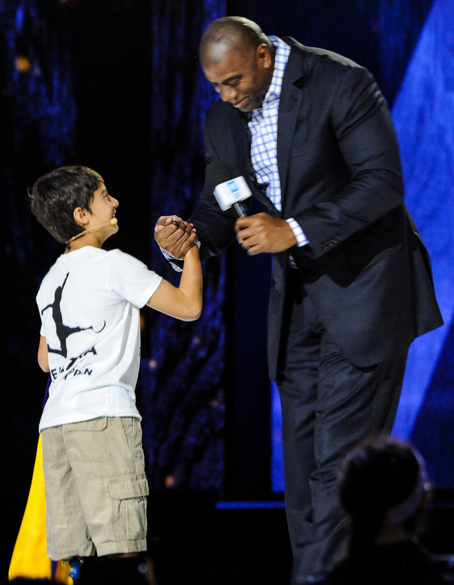 Ezra Fech and Earvin "Magic" Johnson