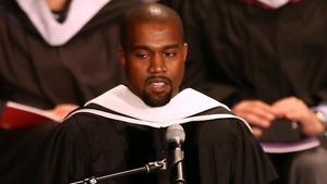 A different Kanye West addressing the audienc speaks of being nervous.