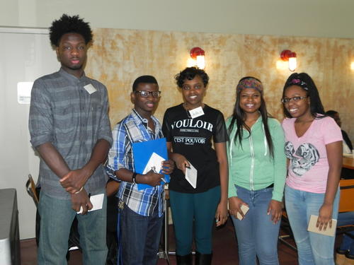 Young male and female teens of WOS