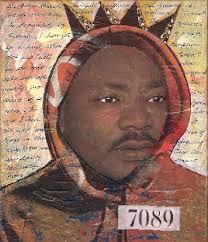 The MLK 'Hooded Truths' piece, by Candace Hunter