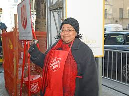 One of the many Salvation Army workers 