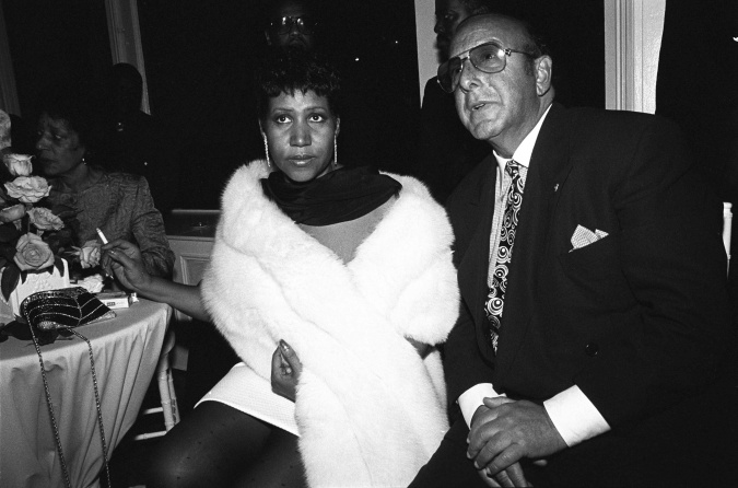 Aretha Franklin and Clive Davis