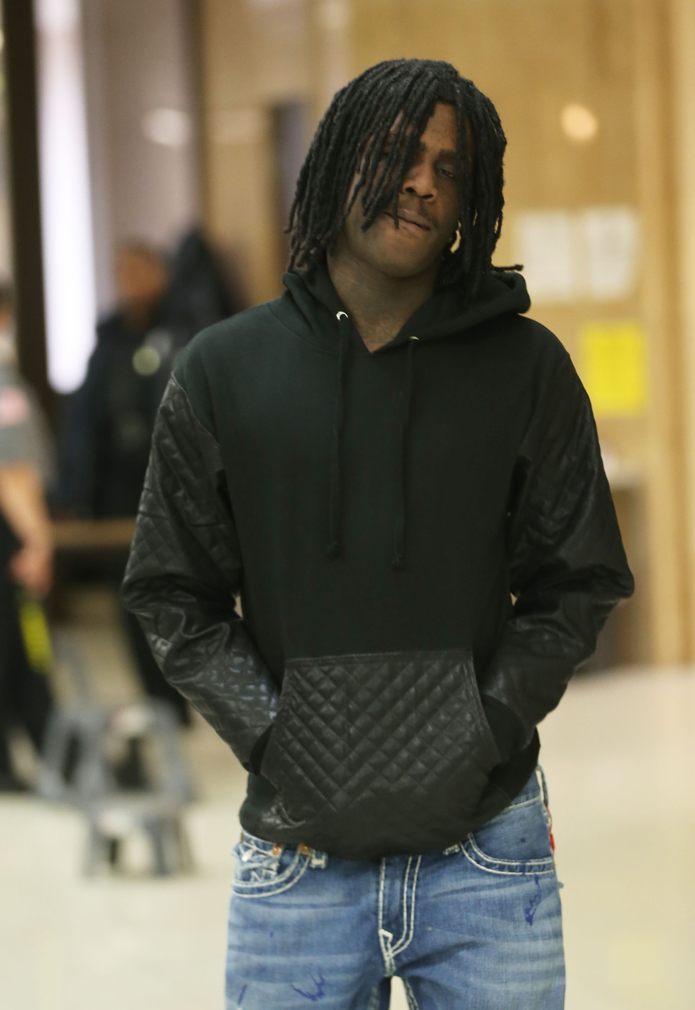 Keith Cozart, also known as the rapper "Chief Keef,"  arrives Friday, May 16, 2014 for a DUI pre-trial hearing at Lake County Courthouse. (Chris Walker/Chicago Tribune)   ....OUTSIDE TRIBUNE CO.- NO MAGS,  NO SALES, NO INTERNET, NO TV, CHICAGO OUT, NO DIGITAL MANIPULATION...