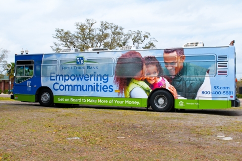 The Fifth Third Bank E-bus helping to Empower communities