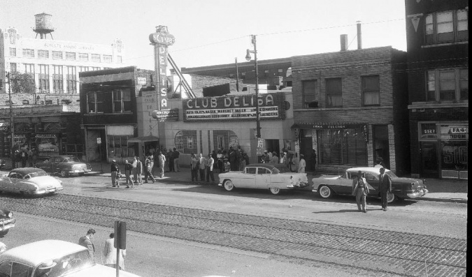 Famous Club DeLisa located on Chicago's South Side in the 1950's.