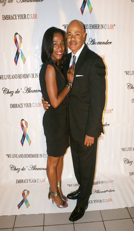 Honoree Gerald Brown co owner of Inland Furs with wife