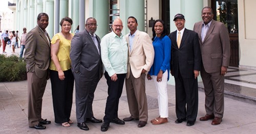 Ton Joyner and Tom Joyner Jr., host a group of HBCU presidents to Cuba