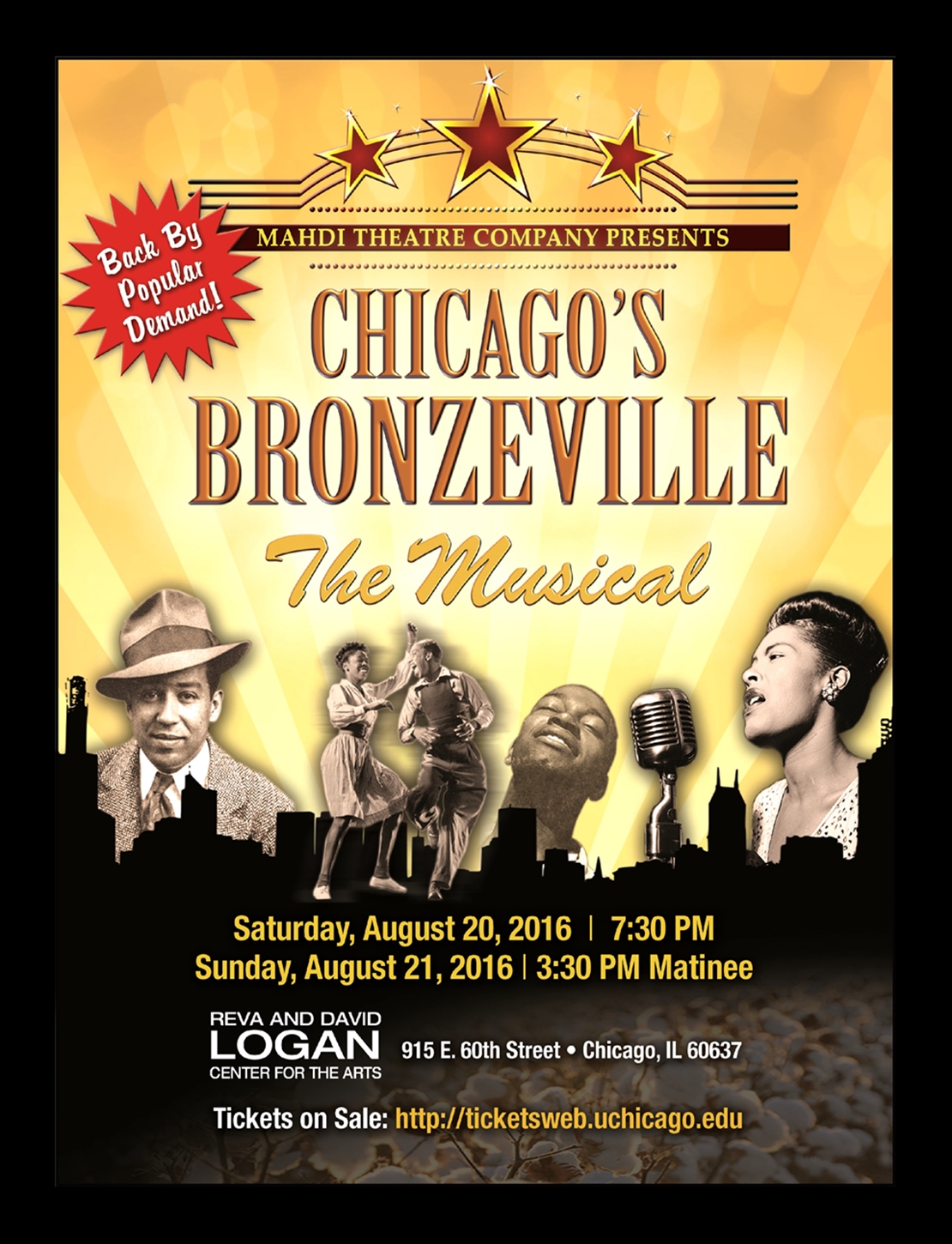 Bronzeville The Musical Two Days Only This Weekend Chicago Defender