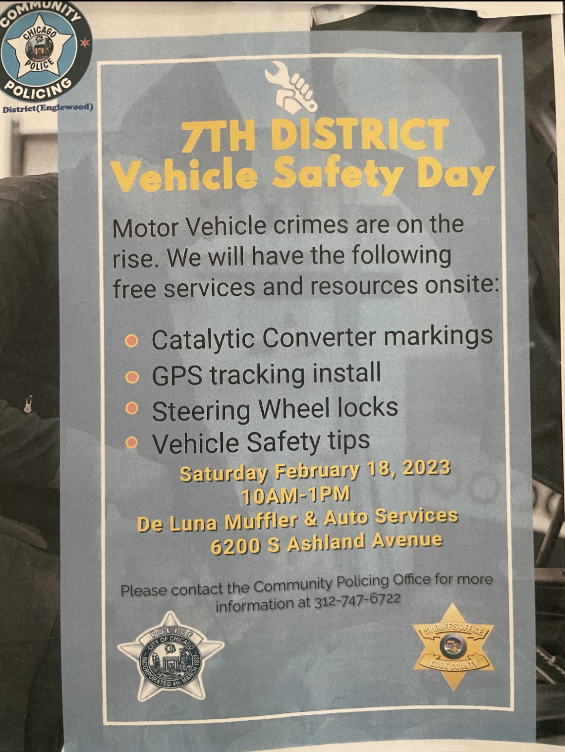 Vehicle Safety Day Offers Free Services to Prevent Car Theft Chicago Defender