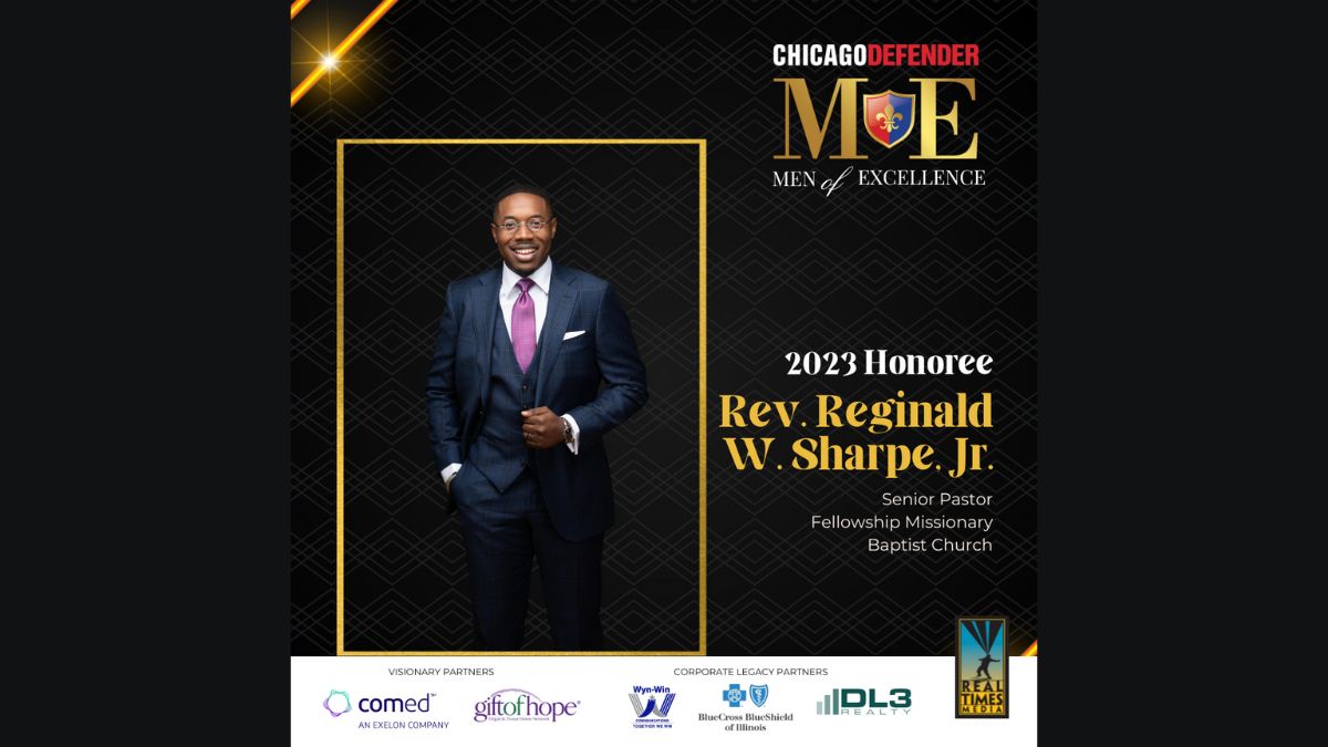 2023 Men of Excellence Honoree Rev. Reginald W. Sharpe Jr.