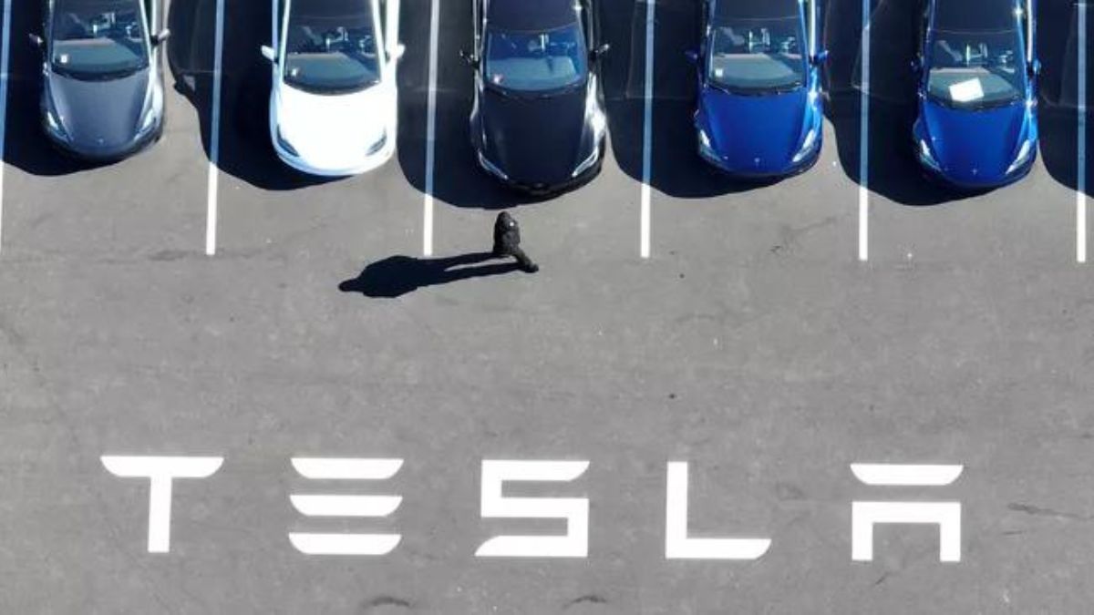 Tesla car lot