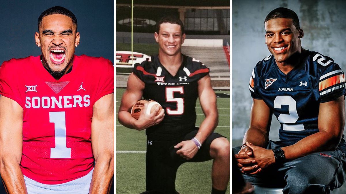Black QBs Jalen Hurts, Patrick Mahomes, Cam Newton.
