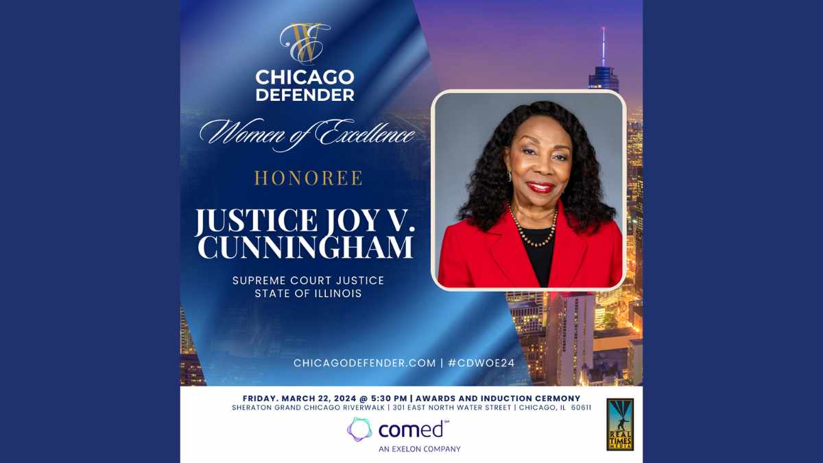 Justice Joy V. Cunningham, 2024 Women of Excellence Honoree