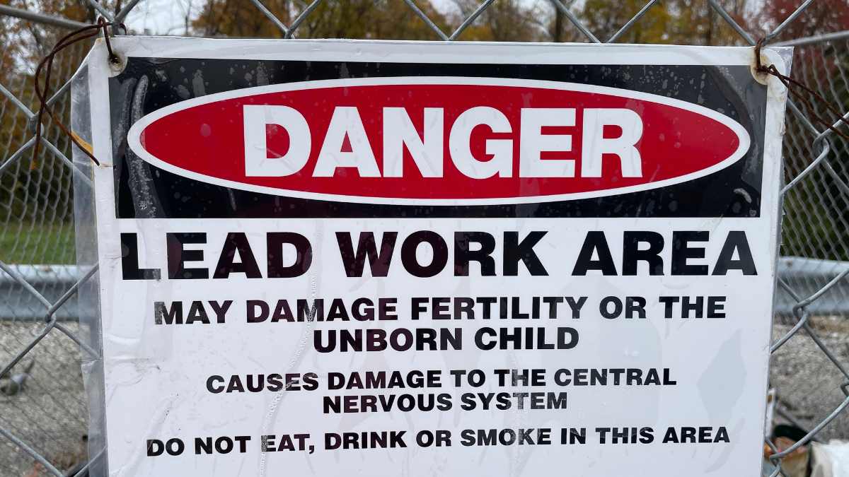 Lead Based Paint Sign--Lead Poisoning