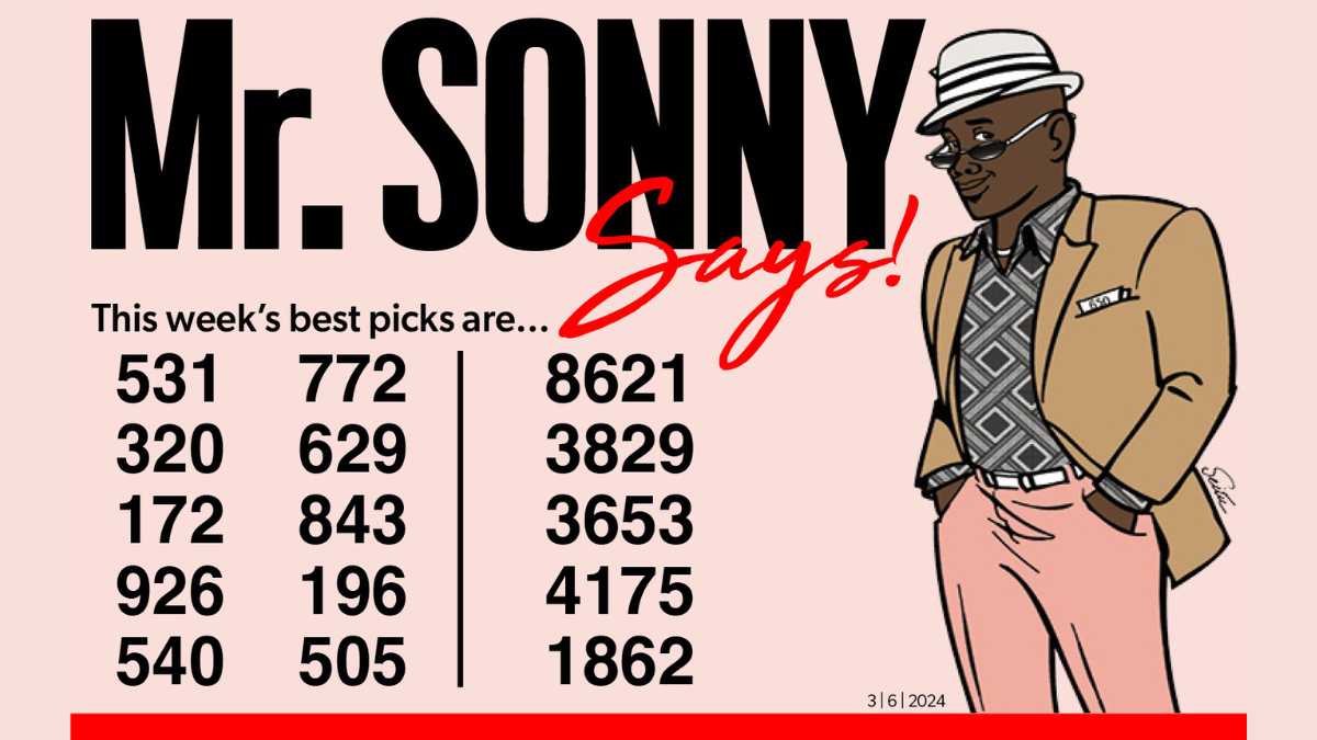 MR. SONNY KNOWS for March 6, 2024