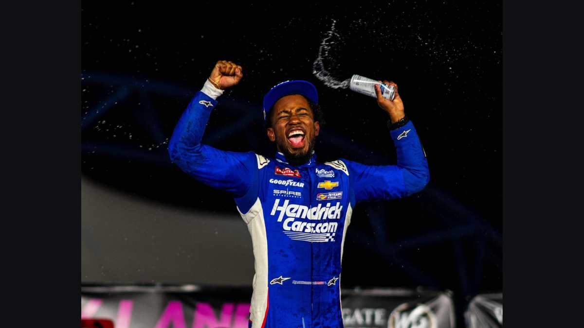 Rajah Caruth becomes the third Black driver to win a NASCAR national series race