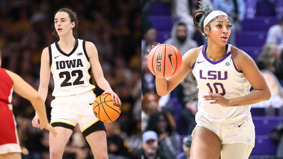 owa's Caitlin Clark and LSU's Angel Reese