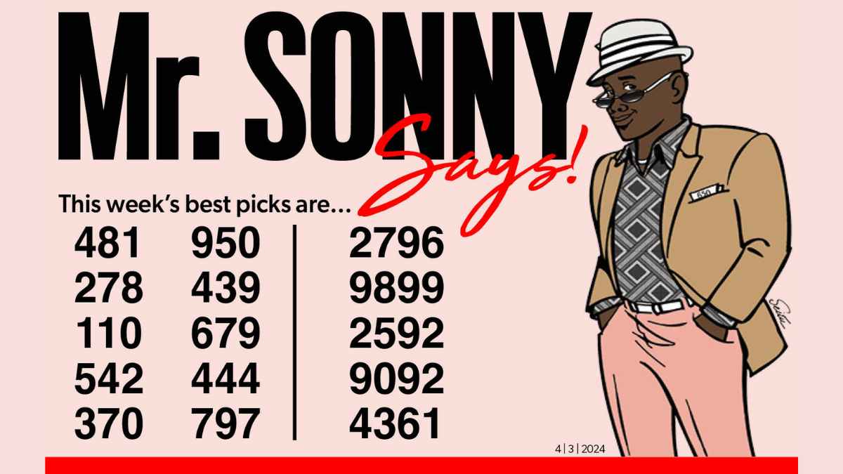 MR. SONNY KNOWS for Apr 3