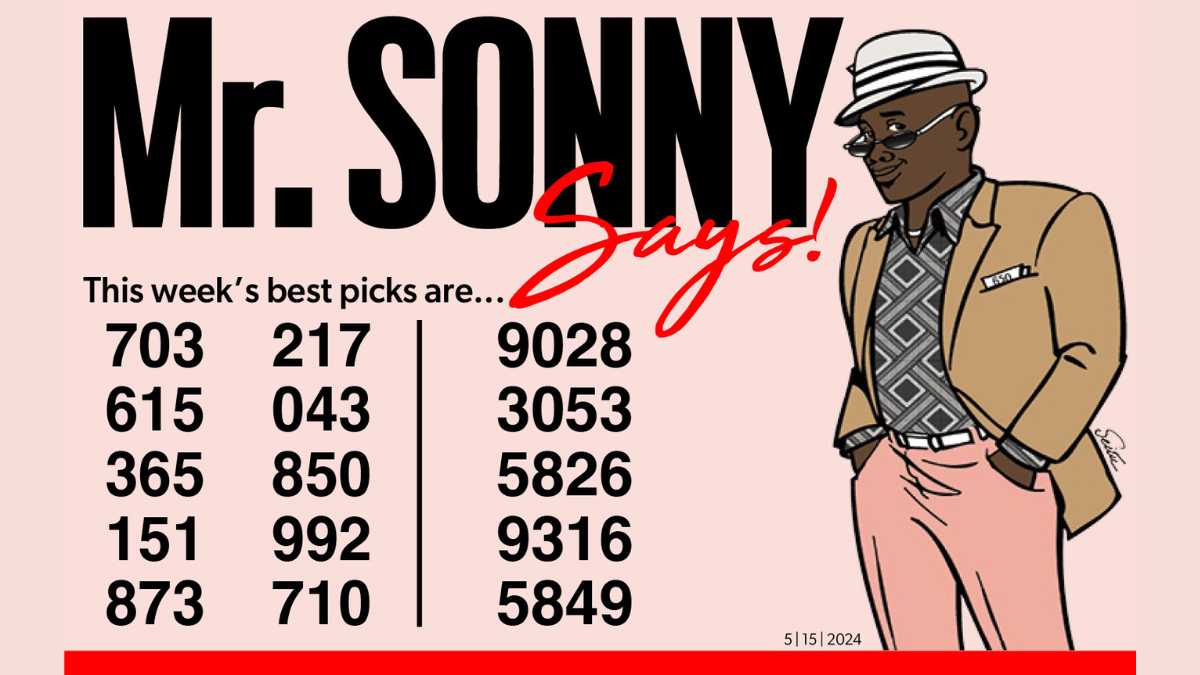 MR. SONNY KNOWS for May 15, 2024
