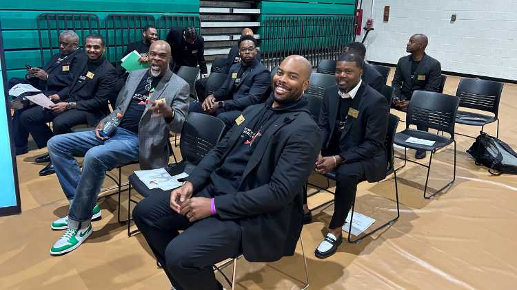 Attendees at the United Black Male Educators of Chicago Public Schools’ “Educate, Empower, Elevate” student empowerment conference. 