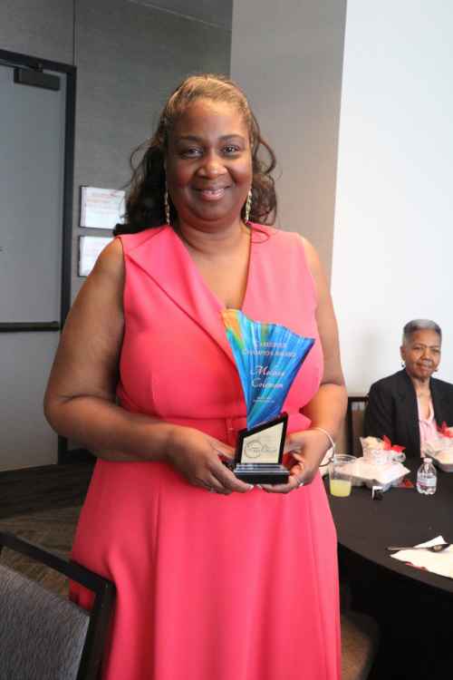 Melissa Coleman was presented the caregiver Champion Award.