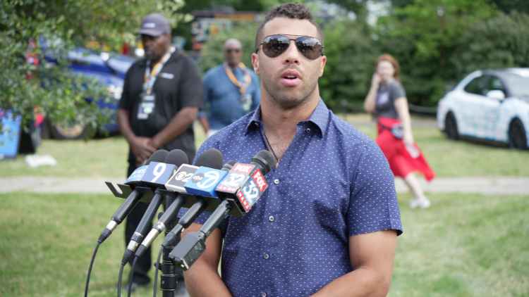 NASCAR driver Bubba Wallace hosted his 2nd annual Bubba's Block Party at Douglass Park 