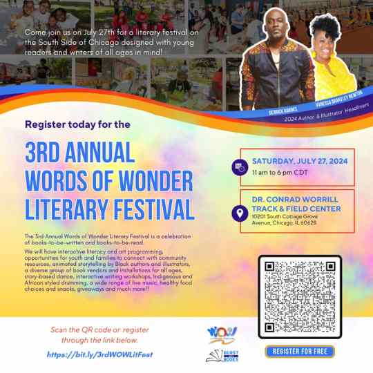 Words of Wonder Lit Fest Flier