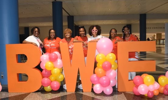 Attendees enjoying the Black Women's Expo.