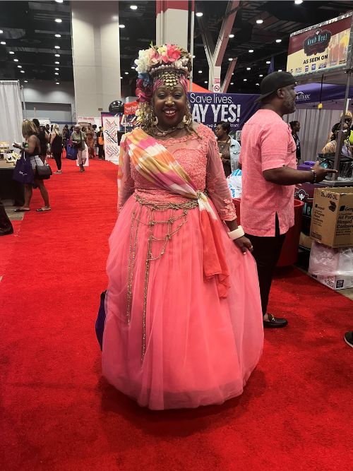 Queen Emoni at the Black Women's Expo