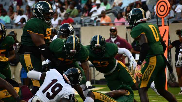 Chicago Football Classic Teams the Morehouse Maroon Tigers and Kentucky State Thorobreds