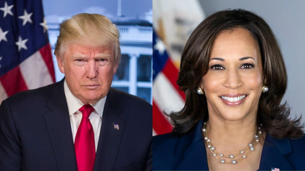 Donald Trump and Vice President Kamala Harris (Photo Credit Wikimedia Commons).