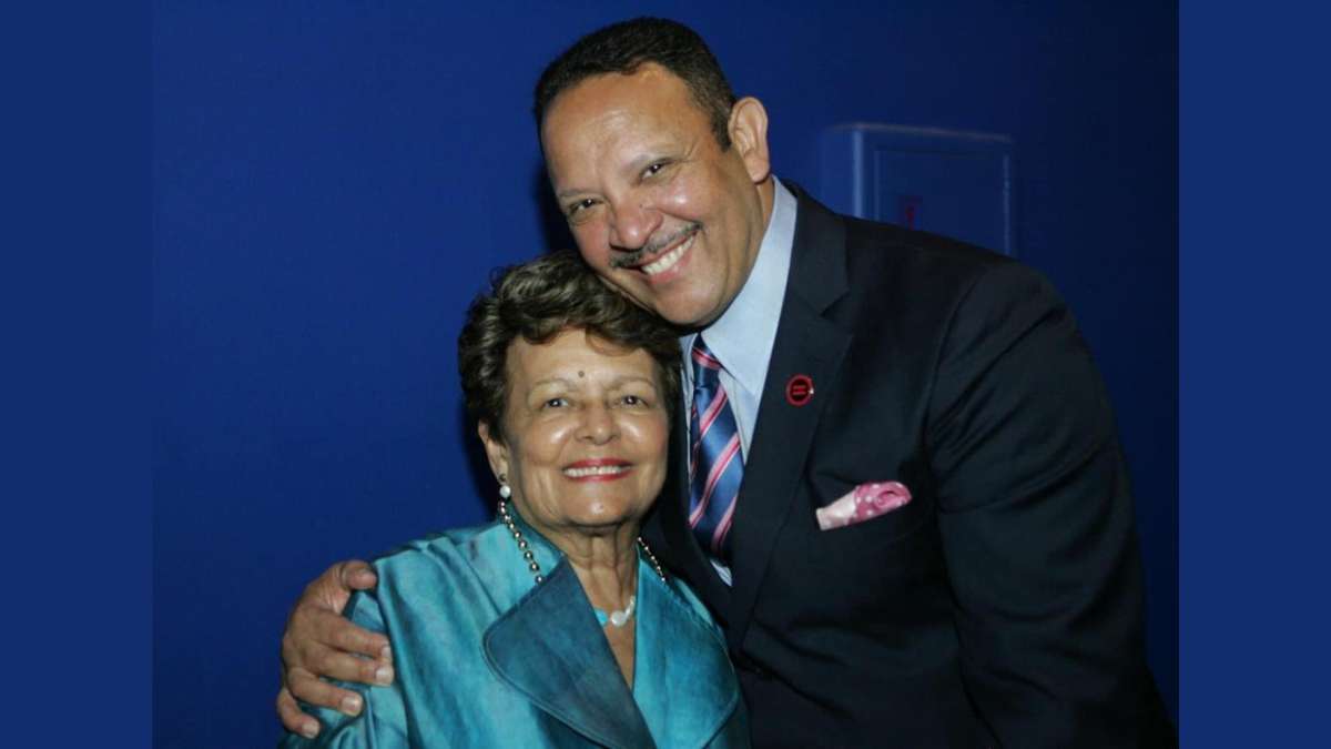 National Urban League PresidentCEO Marc Morial and his mother, Mrs. Sybil Haydel Morial