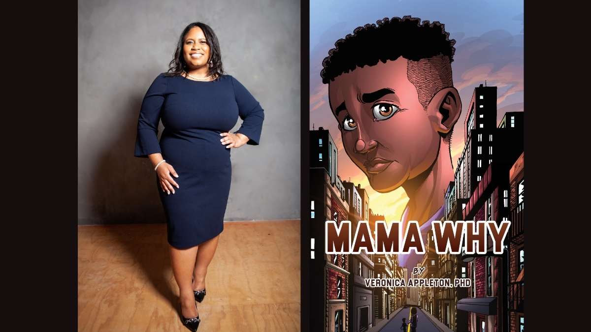 Veronica Appleton, Ph.D. and her new comic book Mama Why