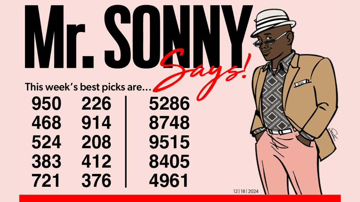 MR SONNY KNOWS for Dec. 18