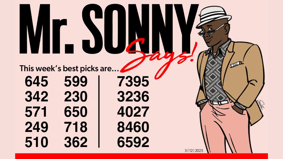 MR SONNY KNOWS for March 12, 2025
