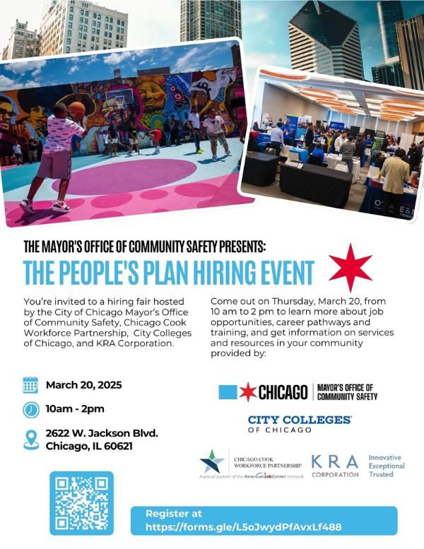 The People's Plan Hiring Event Flyer, 03.20.25