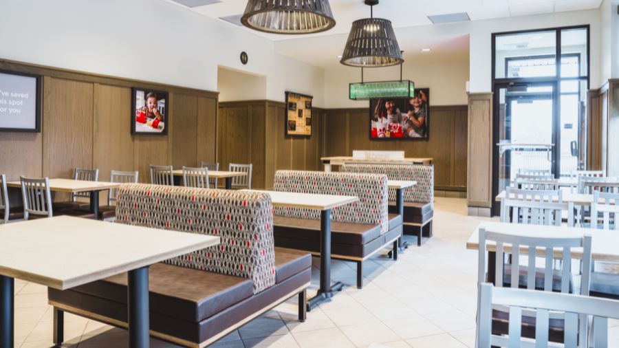 Interior of Chick-fil-A in Pullman.