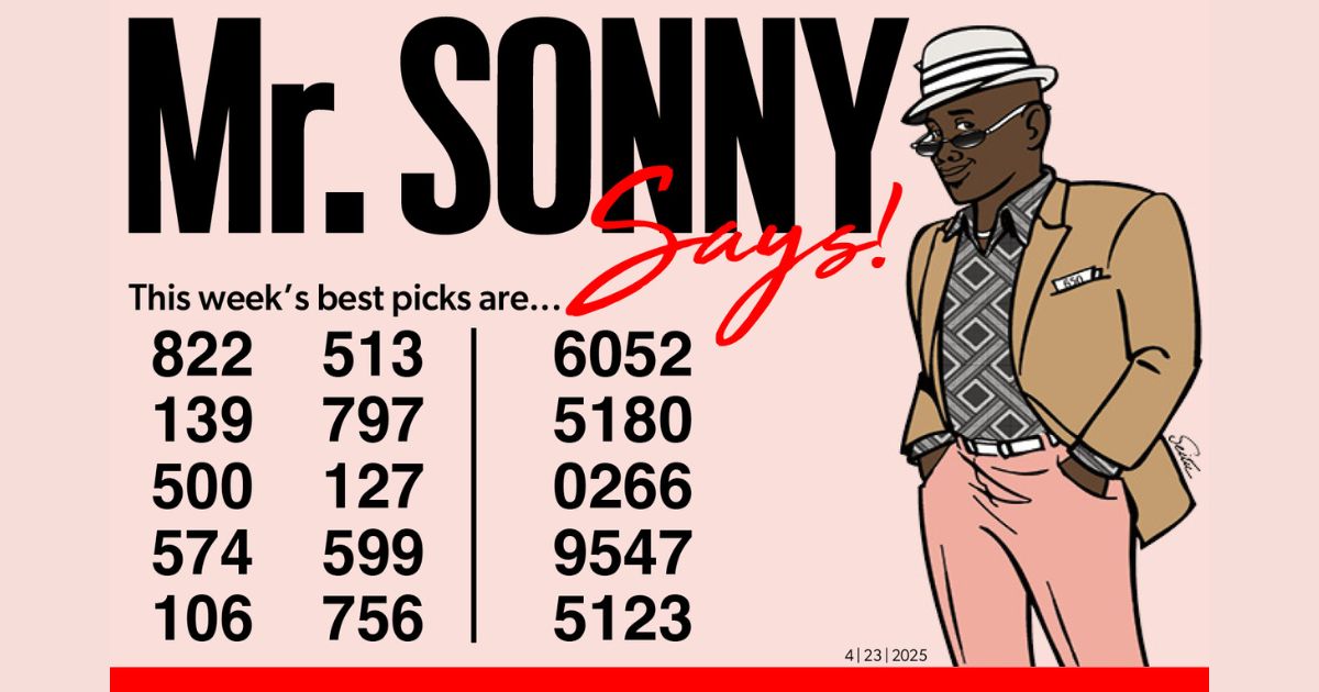MR SONNY KNOWS for April 23