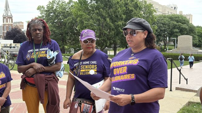 Faith leaders, seniors hold prayer procession demanding funding for home care